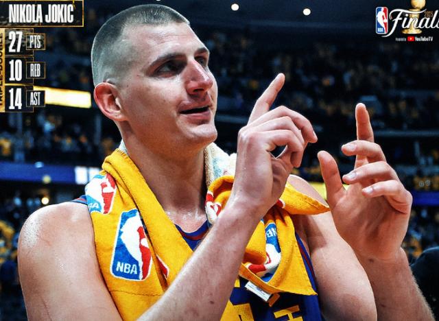 jiuyou-约基奇三双肢解热火防线 总决赛悬念已就此终结？